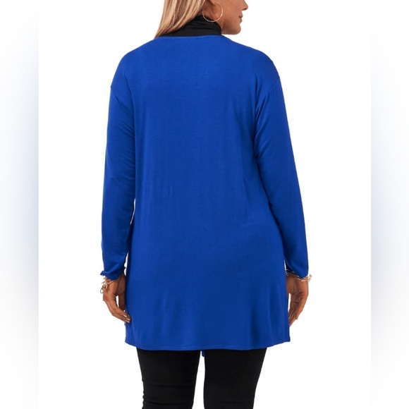 Vince Camuto Emma Open Front Blue Cardigan. Size M - Picture 3 of 17